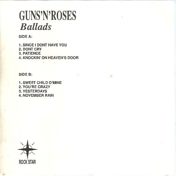 Album herunterladen Guns'n'Roses - Ballads