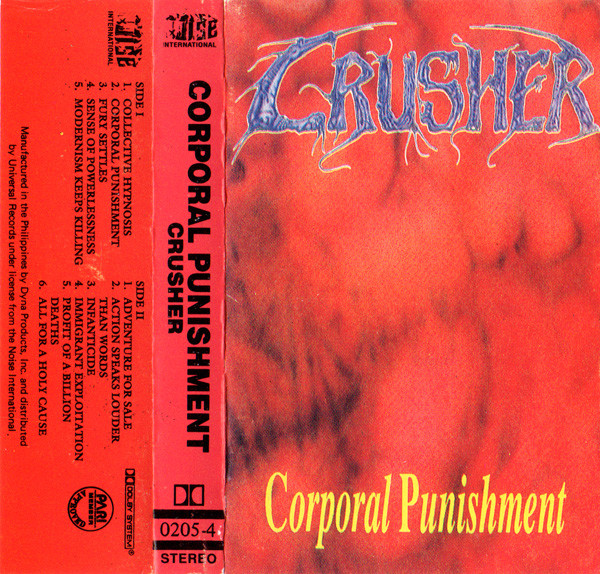 Crusher – Corporal Punishment (1994, Cassette) - Discogs