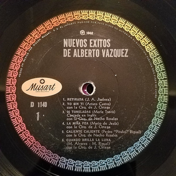 baixar álbum Alberto Vazquez - Nuevos Éxitos De Alberto Vázquez
