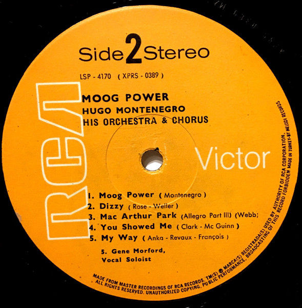 Hugo Montenegro – Moog Power (1969, Vinyl) - Discogs
