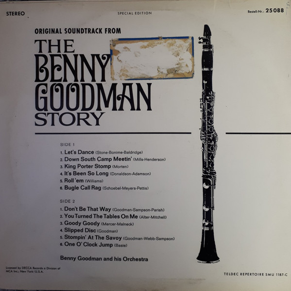 télécharger l'album Benny Goodman - Original Soundtrack From The Benny Goodman Story