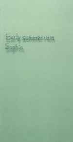 Sophia – Early Summer Rain (1996, CD) - Discogs