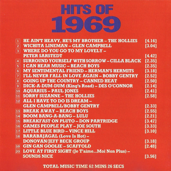 baixar álbum Various - Hits Of 1969