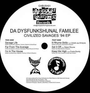 Dysfunkshunal Familee - Civilized Savages 94 EP album cover
