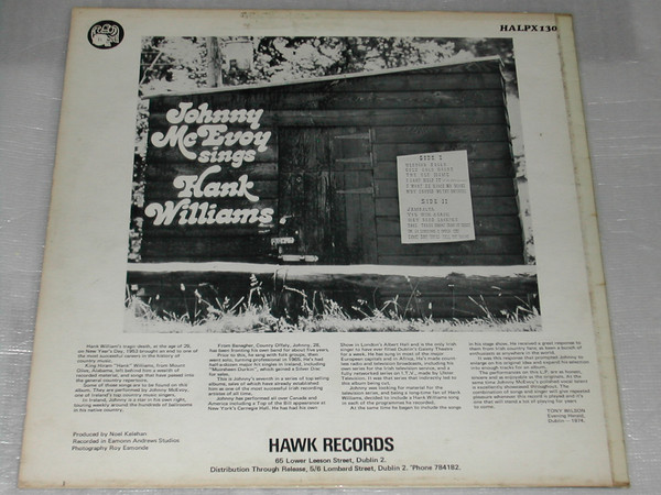 télécharger l'album Download Johnny McEvoy - Sings Hank Williams album