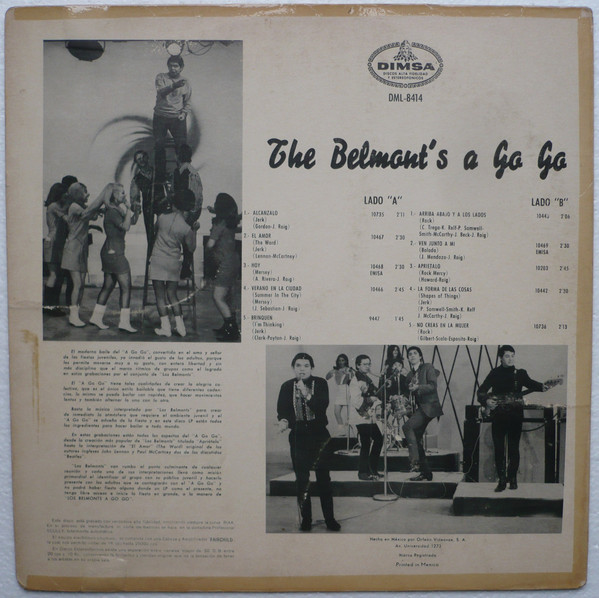 lataa albumi The Belmont's - A Go Go