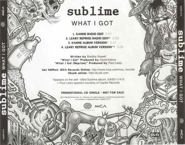 Sublime – What I Got (1996, Vinyl) - Discogs