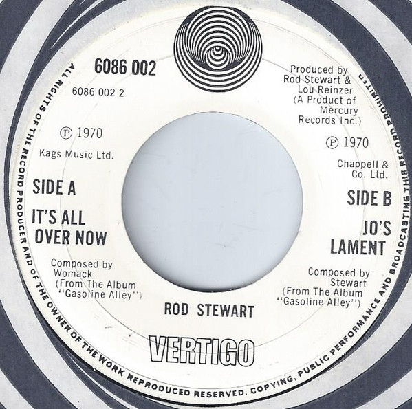 Rod Stewart - It's All Over Now | Vertigo (6086 002) - main