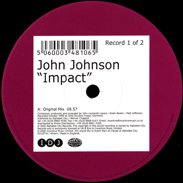 lataa albumi John Johnson - Impact
