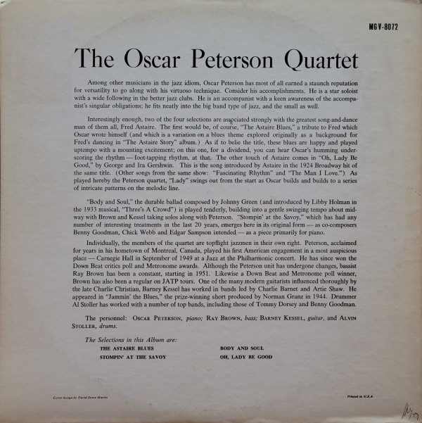 télécharger l'album Oscar Peterson Quartet - Oscar Peterson Quartet 1