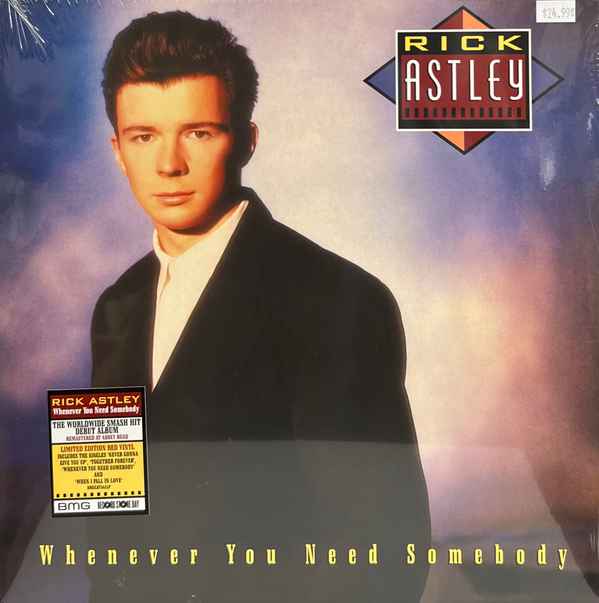 Rick Astley - Whenever You Need Somebody album cover