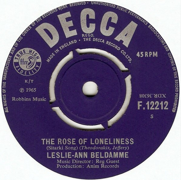 baixar álbum LeslieAnn Beldamme - The Rose Of Loneliness The One I Love