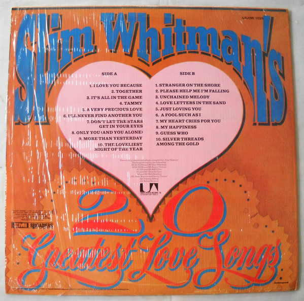 télécharger l'album Slim Whitman - 20 Greatest Love Songs