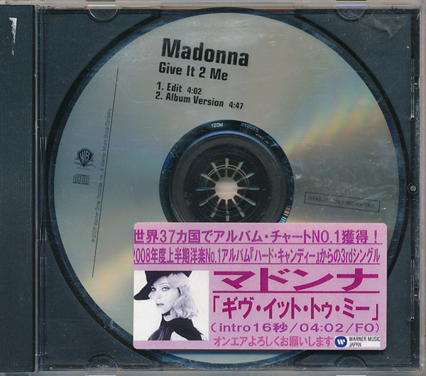 Madonna – Give It 2 Me (2008, CD) - Discogs