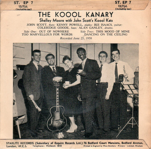 descargar álbum Shelley Moore With John Scott's Koool Kats - The Koool Kanary