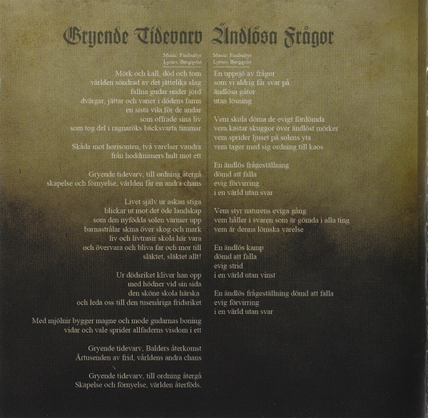 last ned album Fimbultyr - Gryende Tidevarv