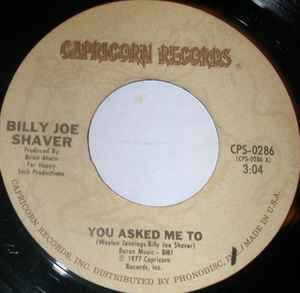 Billy Joe Shaver - You Asked Me To album cover