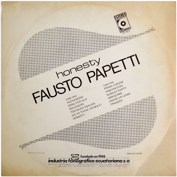 baixar álbum Fausto Papetti - Honesty