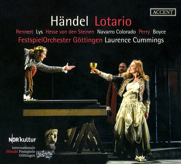 last ned album Händel, Rennert, Lys, Hesse von Den Steinen, Navarro Colorado, Perry, Boyce, Festspielorchester Göttingen, Laurence Cummings - Lotario