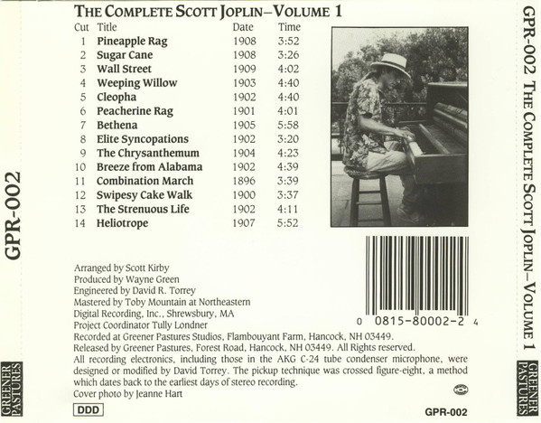 lataa albumi Scott Kirby - The Complete Scott Joplin Volume 1