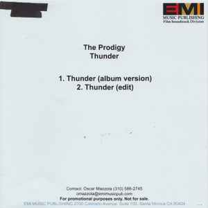 The Prodigy - Thunder album cover