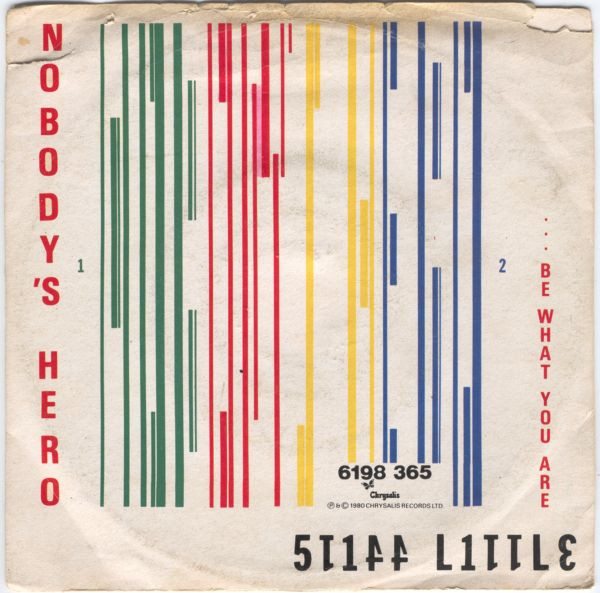 Stiff Little Fingers – Nobody's Hero / Tin Soldiers (1980, Blue