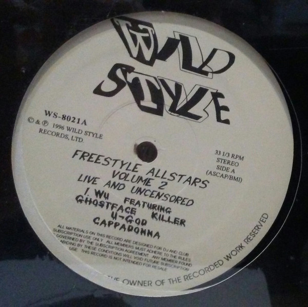 Freestyle Allstars - Volume 2 (1996, Vinyl) - Discogs