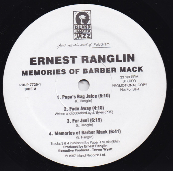 Ernest Ranglin – Memories Of Barber Mack (1998, CD) - Discogs