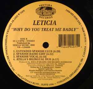 Leticia (2) - Why Do You Treat Me Badly