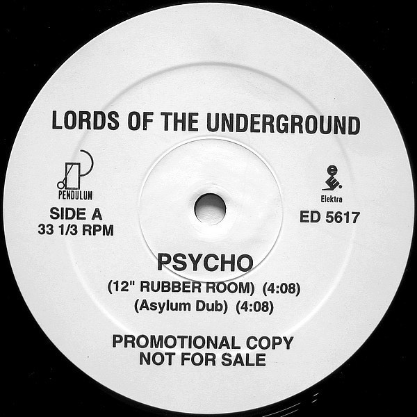 Lords Of The Underground – Psycho (1992, Vinyl) - Discogs