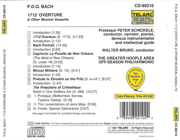 baixar álbum PDQ Bach - 1712 Overture Other Musical Assaults