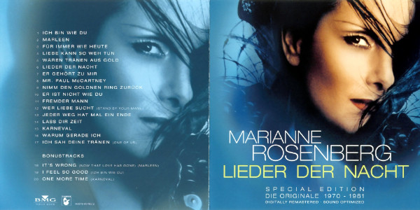 descargar álbum Marianne Rosenberg - Lieder Der Nacht Die Originale 1970 1981