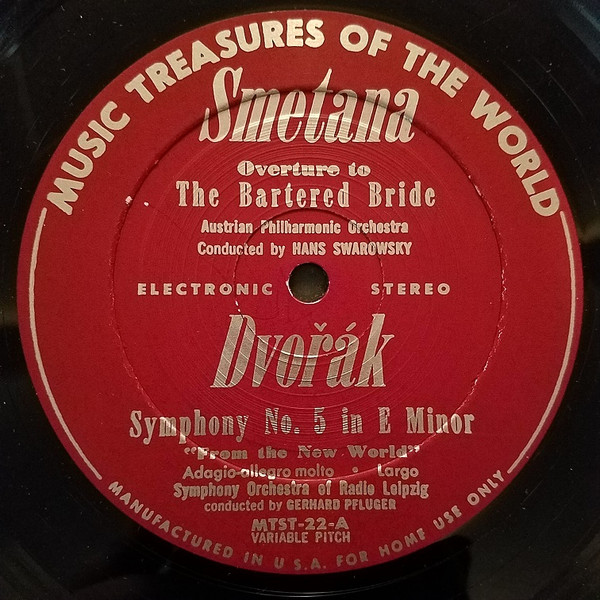 télécharger l'album Smetana Dvořák - Overture To The Bartered Bride Symphony No 5 In E Minor From The New World Slavonic Dances Nos 1 And 2