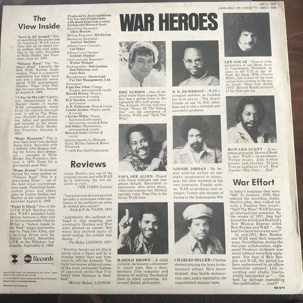 War Featuring Eric Burdon - Love Is All Around | Releases | Discogs