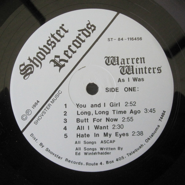 descargar álbum Warren Winters' Band - As I Was