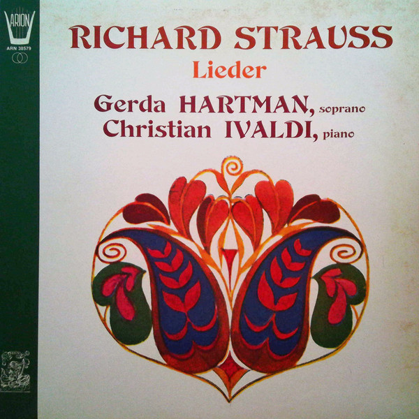 Album herunterladen Richard Strauss Gerda Hartman, Christian Ivaldi - Lieder