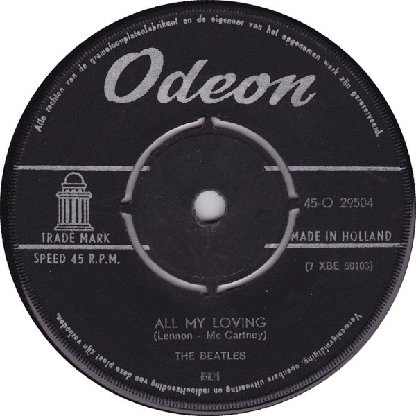 EP☆BEATLES☆All My Loving UK Parlophone オ - 洋楽