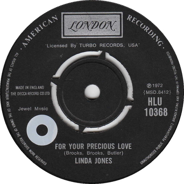 Linda Jones – For Your Precious Love (1972, Vinyl) - Discogs