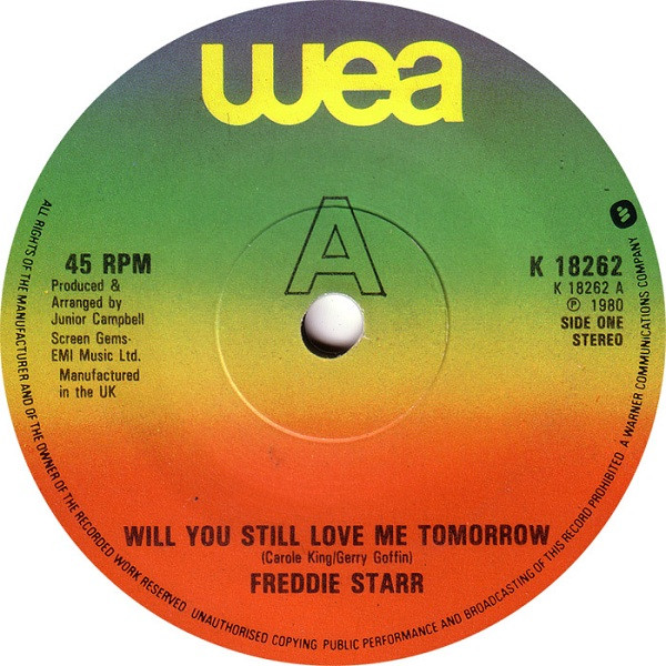 Freddie Starr – Will You Still Love Me Tomorrow  (1980, Vinyl) - Discogs