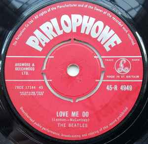 The Beatles – Love Me Do (1962, Vinyl) - Discogs