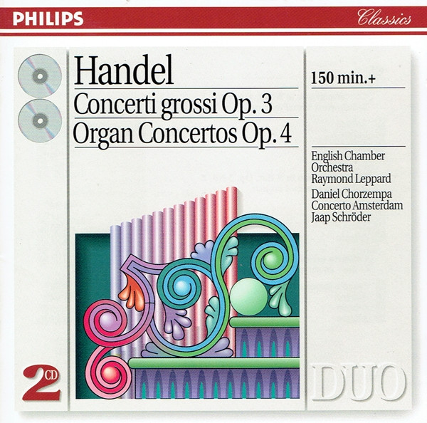 Handel – Concerti Grossi Op. 3 / Organ Concertos Op. 4 (1994, CD) - Discogs