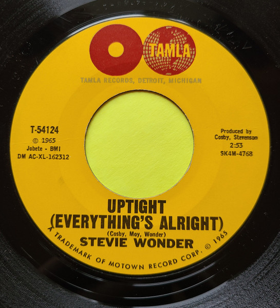 Stevie Wonder – Uptight (Everything's Alright) (1965, Monarch Pressing,  Vinyl) - Discogs