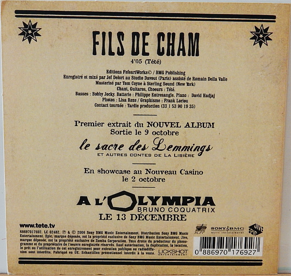 lataa albumi Tété - Fils De Cham