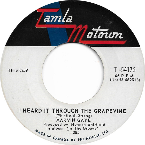 Buy AS IS Vintage 7 Marvin Gaye Vinyl Record I Heard It Thru the Grapevine  Online in India 