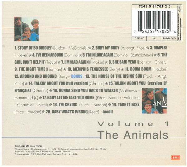 ladda ner album The Animals - Volume 1