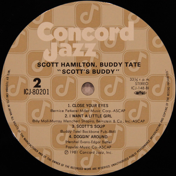 télécharger l'album Scott Hamilton And Buddy Tate - Scotts Buddy