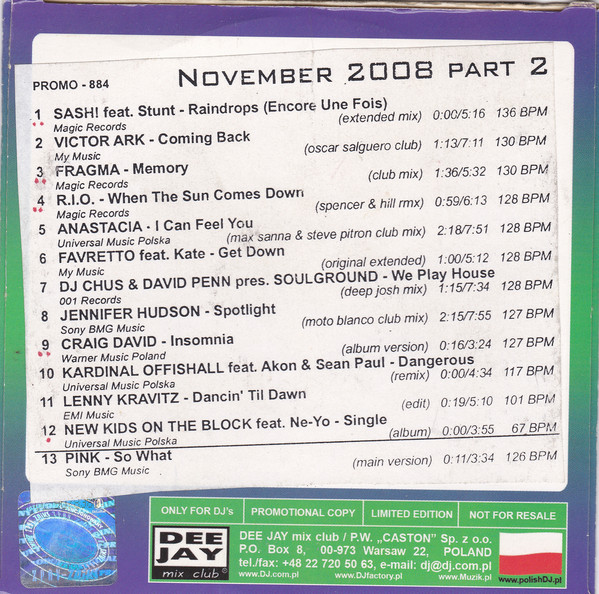 last ned album Various - CD Club Promo Only November 2008 Part 2