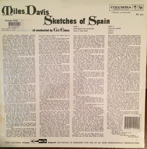 Miles Davis - Sketches Of Spain | Columbia (PC 8271) - 2