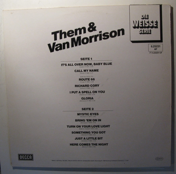 Album herunterladen Them & Van Morrison - Them Van Morrison