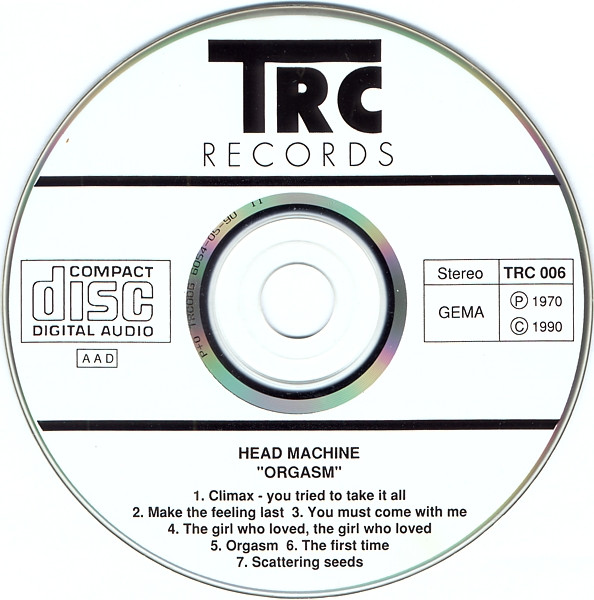 Head Machine – Orgasm (1970, Vinyl) - Discogs